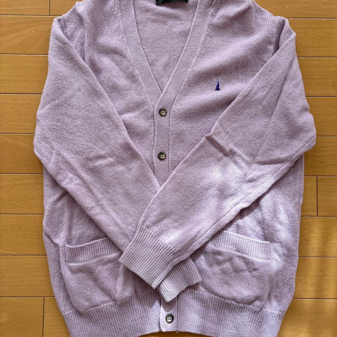EAST BOY 薄紫 カーディガンEASTBOY;有些许损伤或污渍