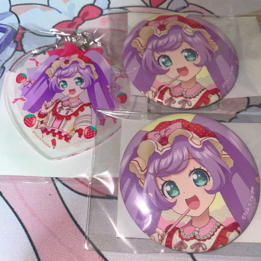 プリパラ　まるくじ　らぁら　缶バッジ　アクリルチャーム