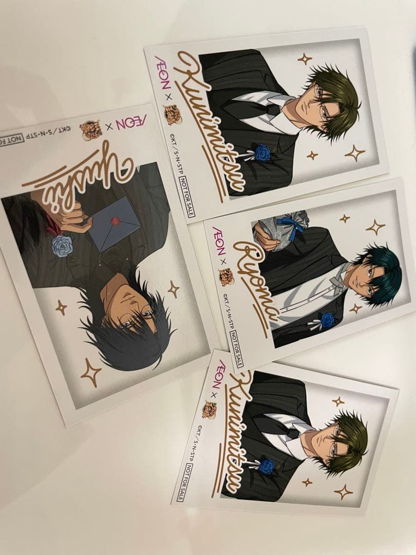 手塚国光 新テニスの王子様 テニプリ イオン コラボ チェキ風カード四人