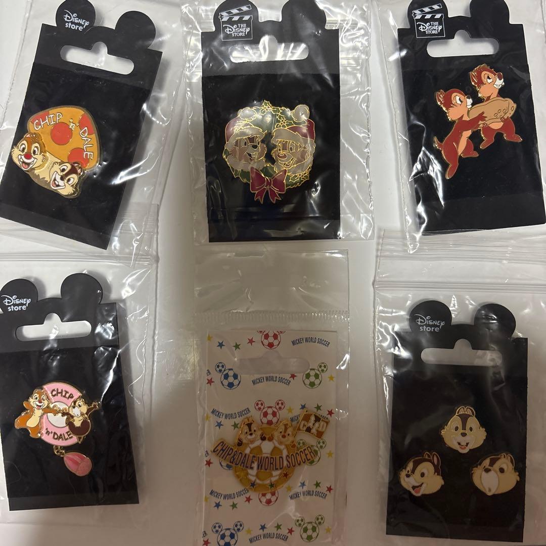 チップとデール ピンバッジ 6個セット