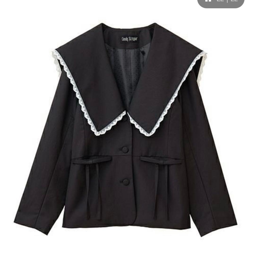 Candy Stripper SAILOR COLLAR ジャケット BLACK