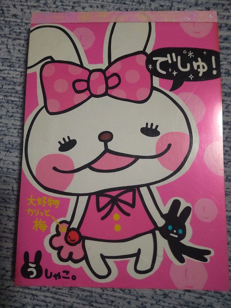 うしゃこ。ボリュームメモ ラビット メモ帳  平成レトロ