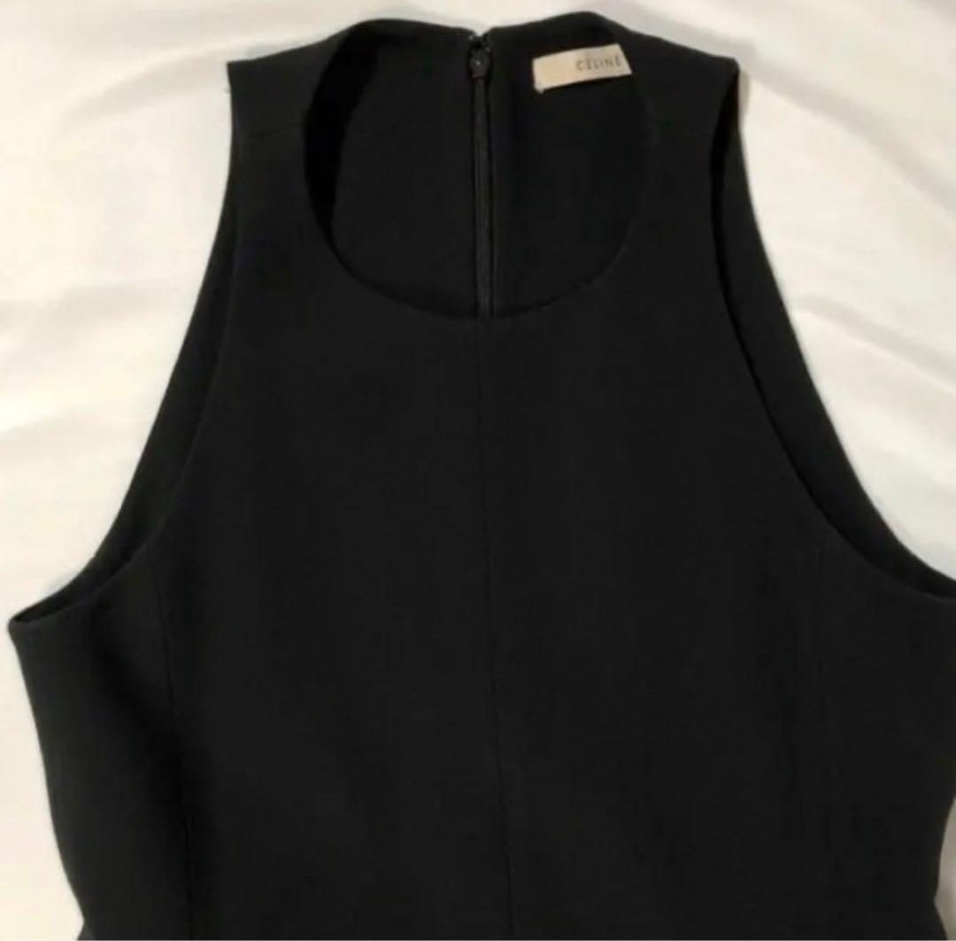 セリーヌCELINE フィービー期 ワンピース ノースリーブ ブラック