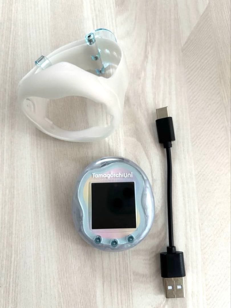 たまごっちユニ プリズムホワイト Tamagotchi Uni没有明显的损伤或污渍