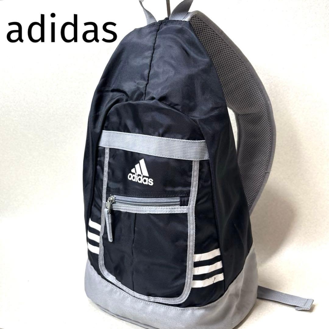 オールドアディダス ワンショルダー ボディバッグ　ブラック　y2k 90s