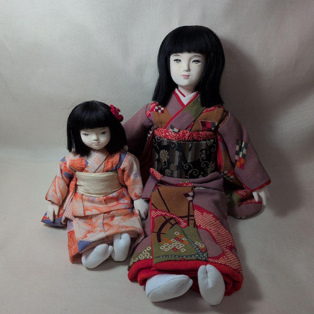 作者不明 創作人形 縮緬人形 日本人形 ポーズ人形 市松人形没有明显的损伤或污渍