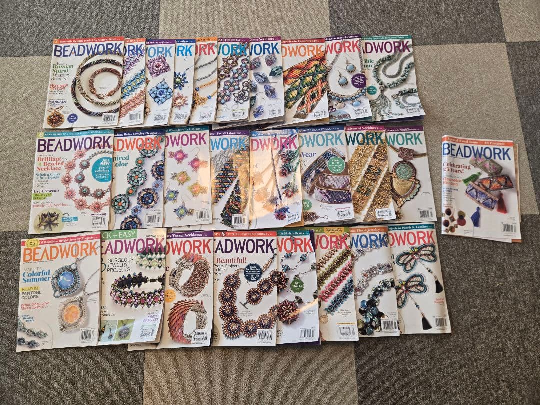 【ビーズ本】BEADWORK & Bead 雑誌セット(海外)有些许损伤或污渍