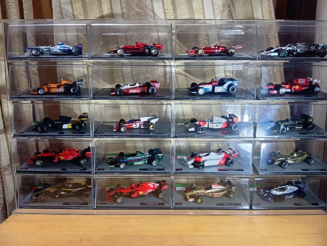 デアゴスティーニF1 ミニカー コレクション 20台セット、アクリルケース付没有明显的损伤或污渍