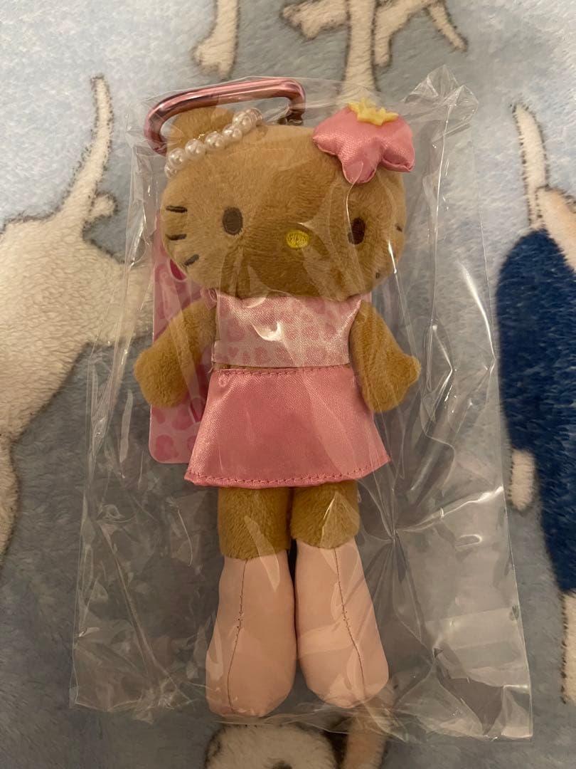 ハローキティ スタイルアップマスコット 足長キティ ピンク ヒョウ柄