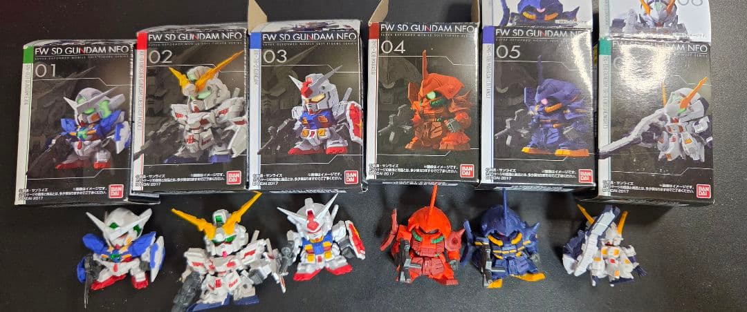 FW SD GUNDAM NEO 第1弾コンプ6体セット没有明显的损伤或污渍