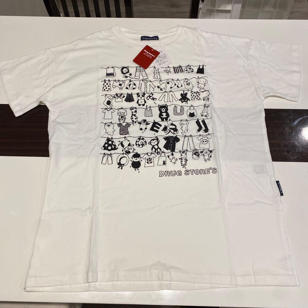 drug store's キャラクターTシャツ ホワイト