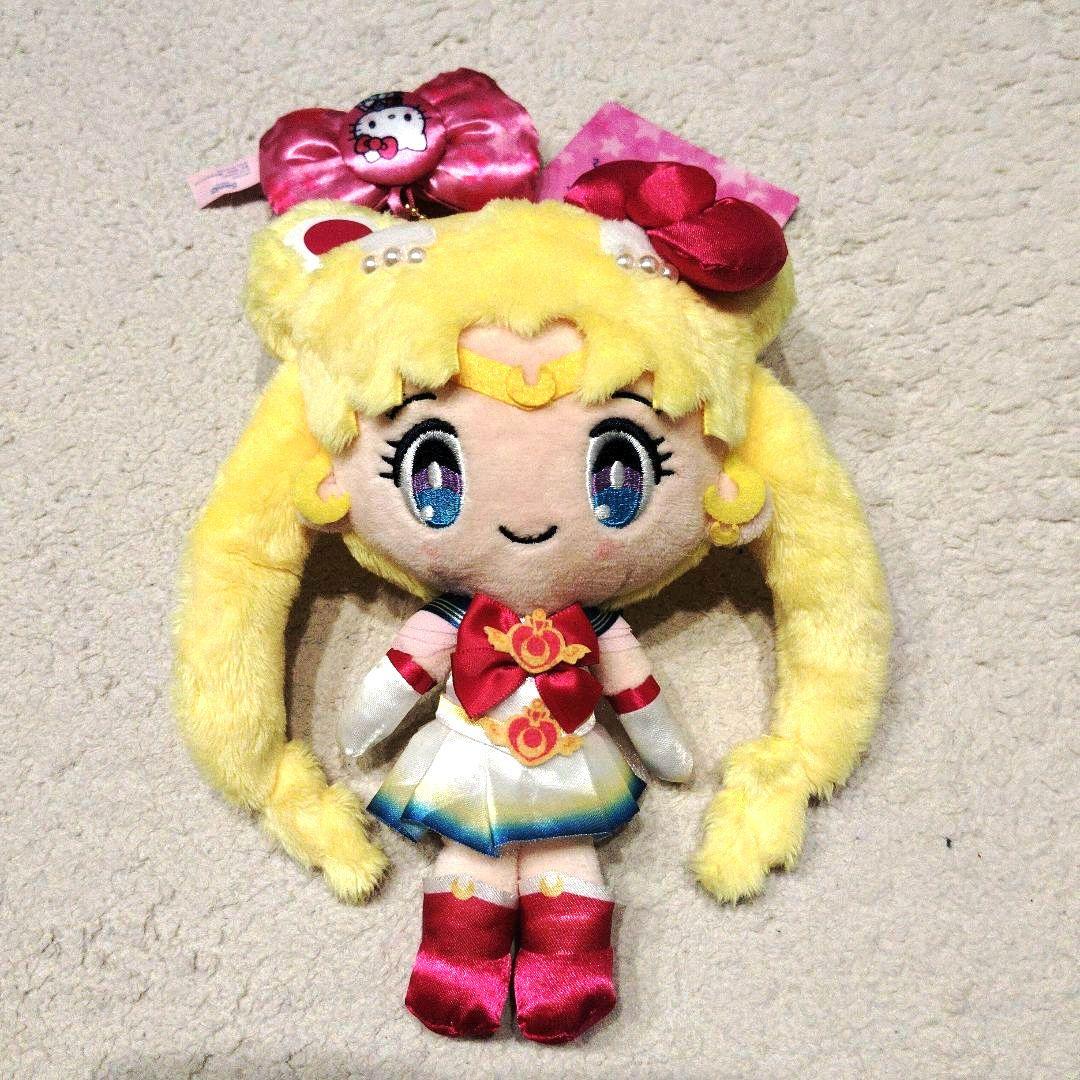 セーラームーン サンリオ コラボ ハローキティ ぬいぐるみ マスコット タグ付き