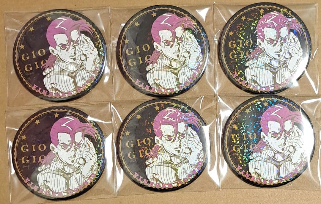 The JOJO WORLD ホログラム缶バッジvol1 ドッピオ×6