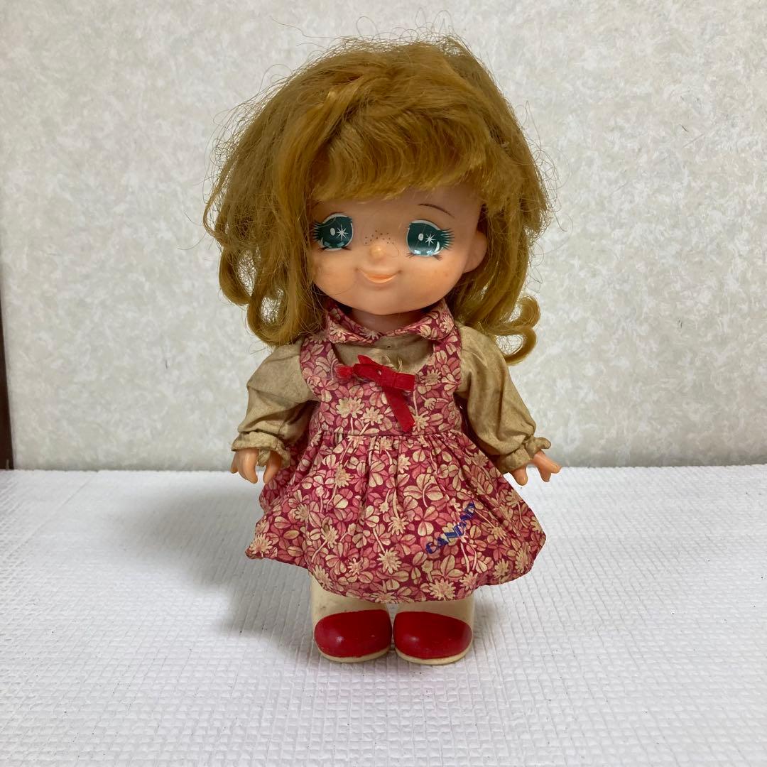 TS34 希少 当時物 ポピー キャンディキャンディ ソフビ 人形 昭和レトロ有些许损伤或污渍