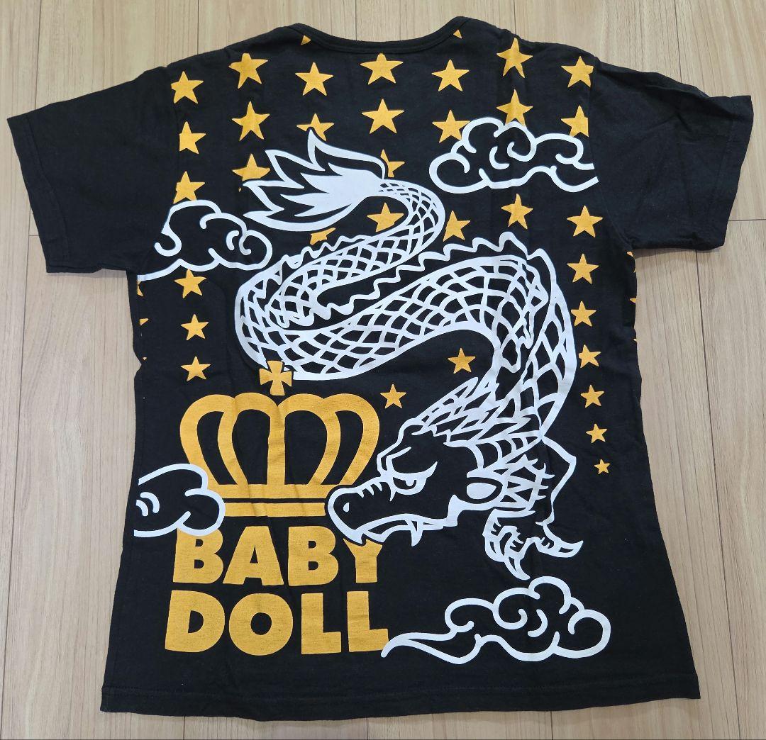 【BABYDOLL】 半袖 Tシャツ ブラック 兜 ドラゴン柄