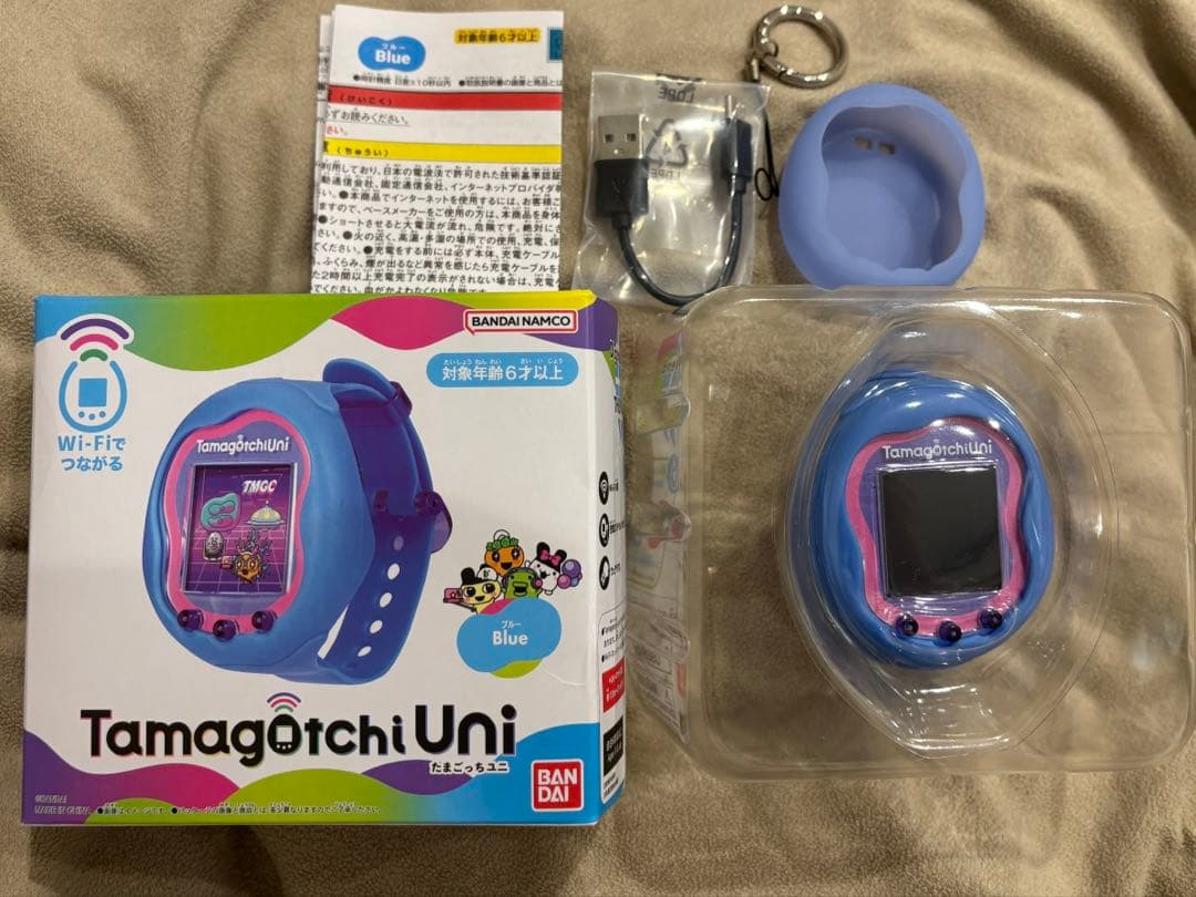 【サンリオデータ入り】Tamagotchi Uni ブルー 本体没有明显的损伤或污渍
