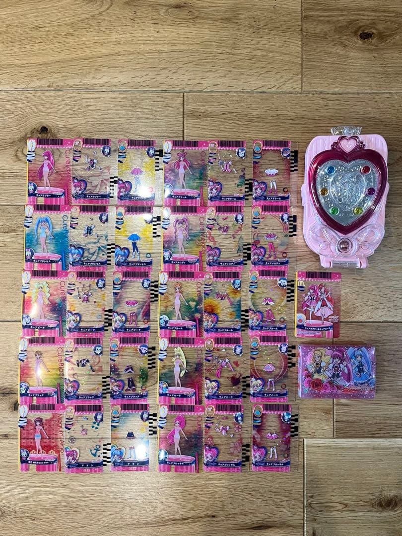 【動作確認済】プリチェンミラー本体　カード約30枚　ハピネスチャージプリキュア