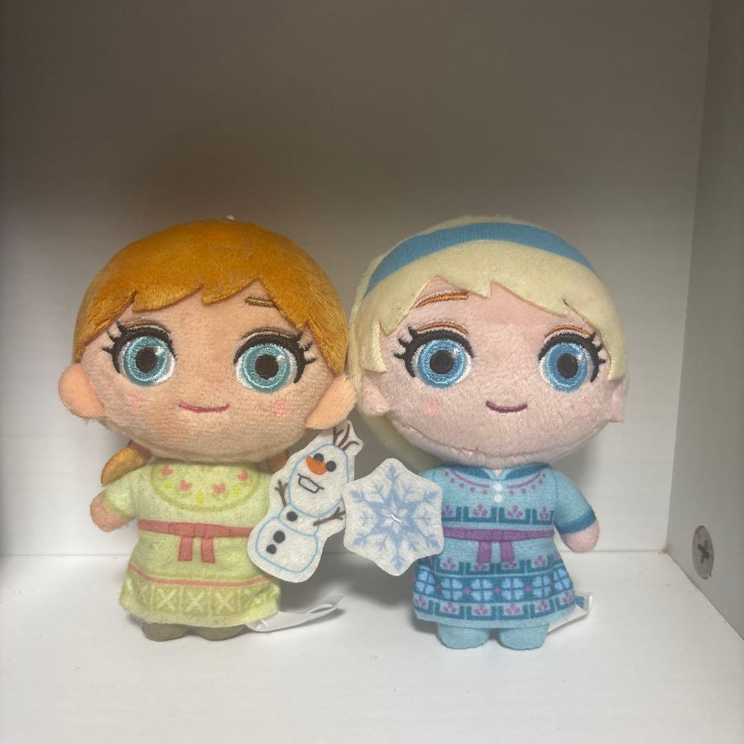 アナと雪の女王 ぬいぐるみ マスコット 2体セット