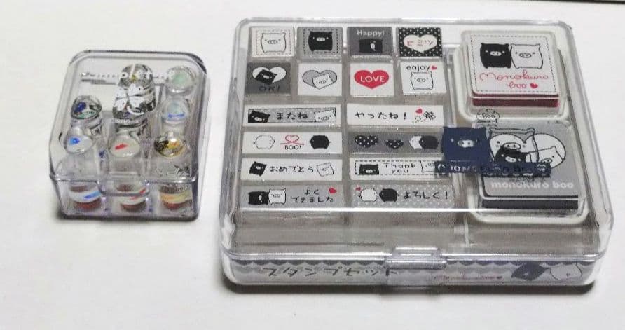 平成レトロ　サンエックスモノクロブー他スタンプまとめ売り没有明显的损伤或污渍
