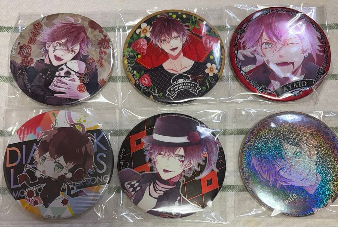 DIABOLIK LOVERS ディアラバ 缶バッジ ホロ 逆巻アヤト