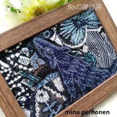 【ミナペルホネン】ハンドメイド　パッチ　コラージュ　写真立て