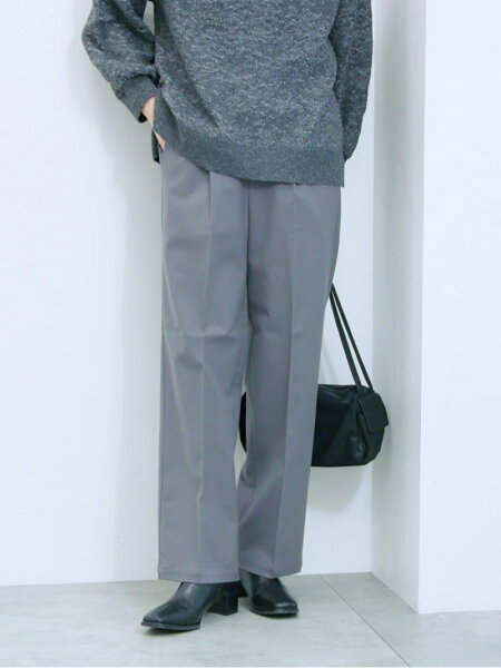 【SALE／50%OFF】サイドタブ付きパンツ Samansa Mos2 blue サマンサモスモス パンツ その他のパンツ グレー ベージュ【RBA_E】[Rakuten Fashion]F;チャコールグレー